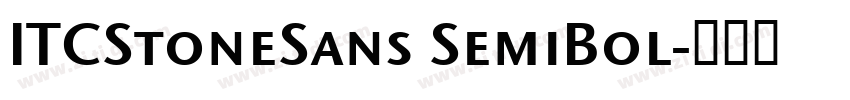 ITCStoneSans SemiBol字体转换